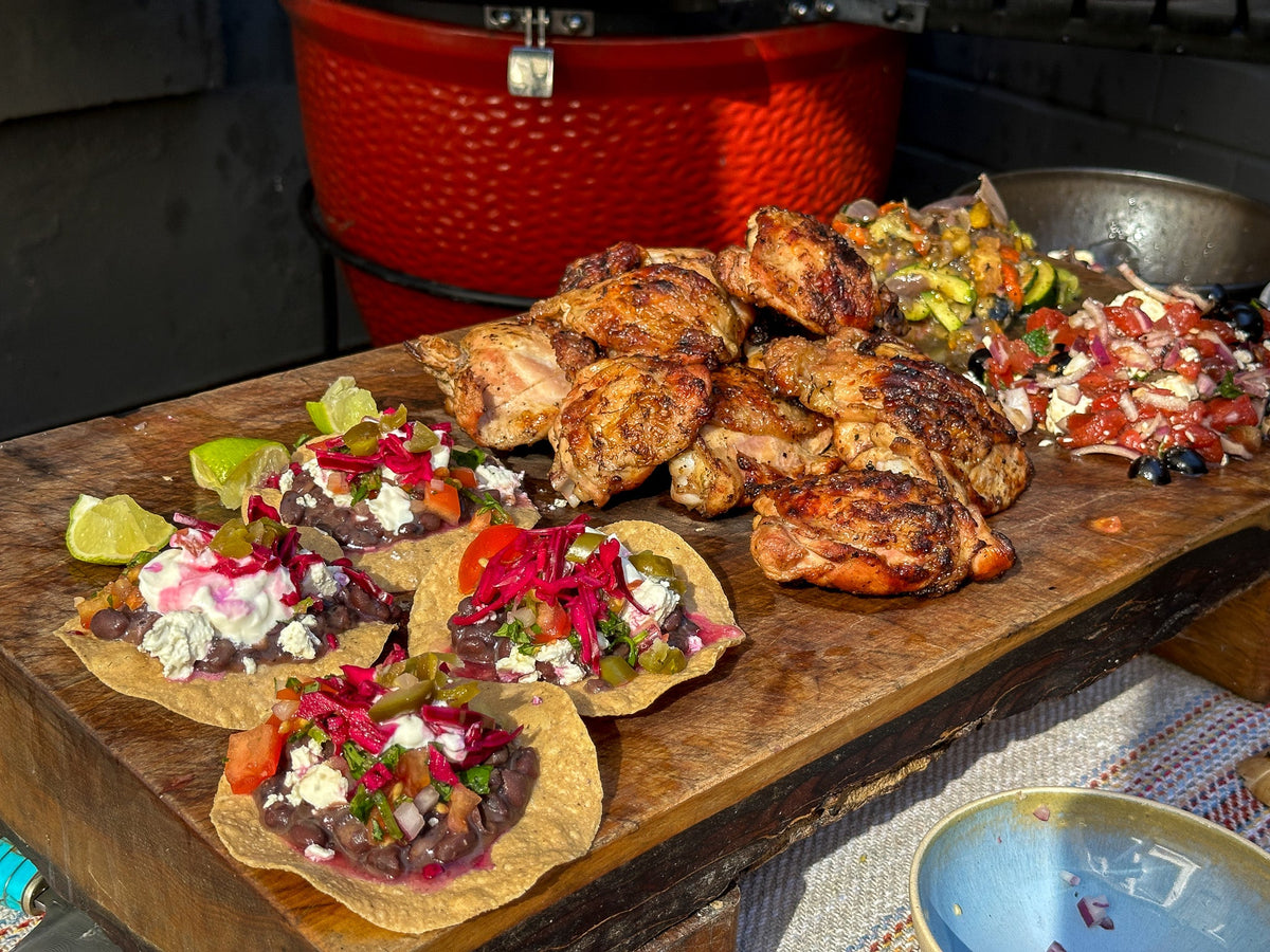 DJ BBQ's Tostada & Chicken Platter