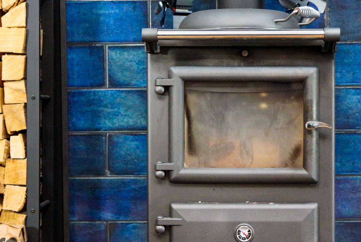 Dirty log burner glass and how to clean it