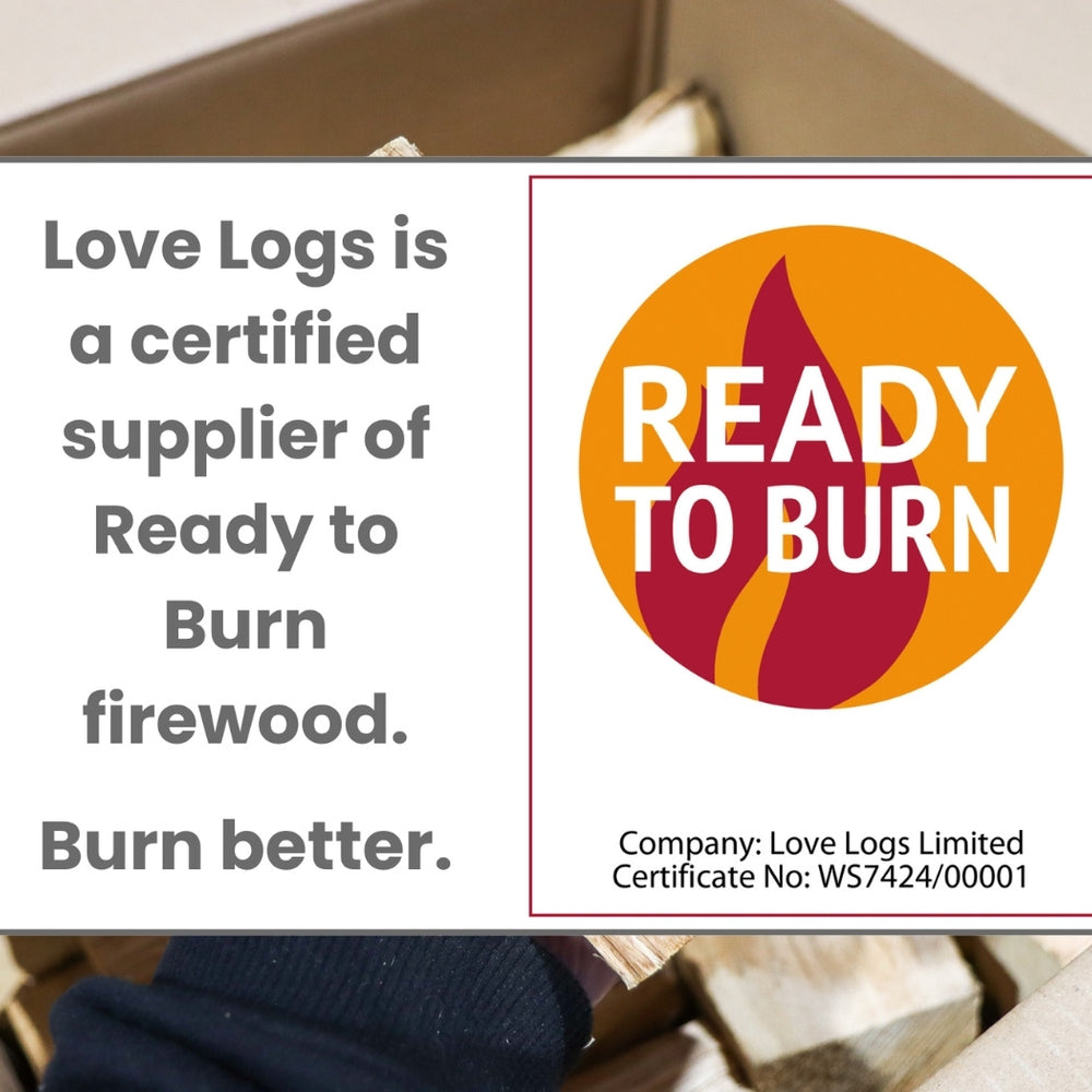 
                      
                        Love Logs Ready to Burn certified hobbit logs
                      
                    