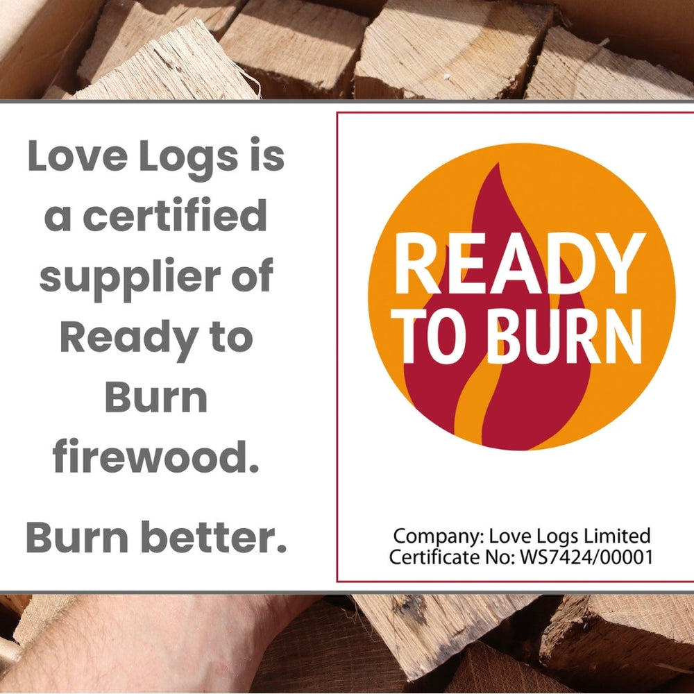 Love Logs Ready to Burn oak logs