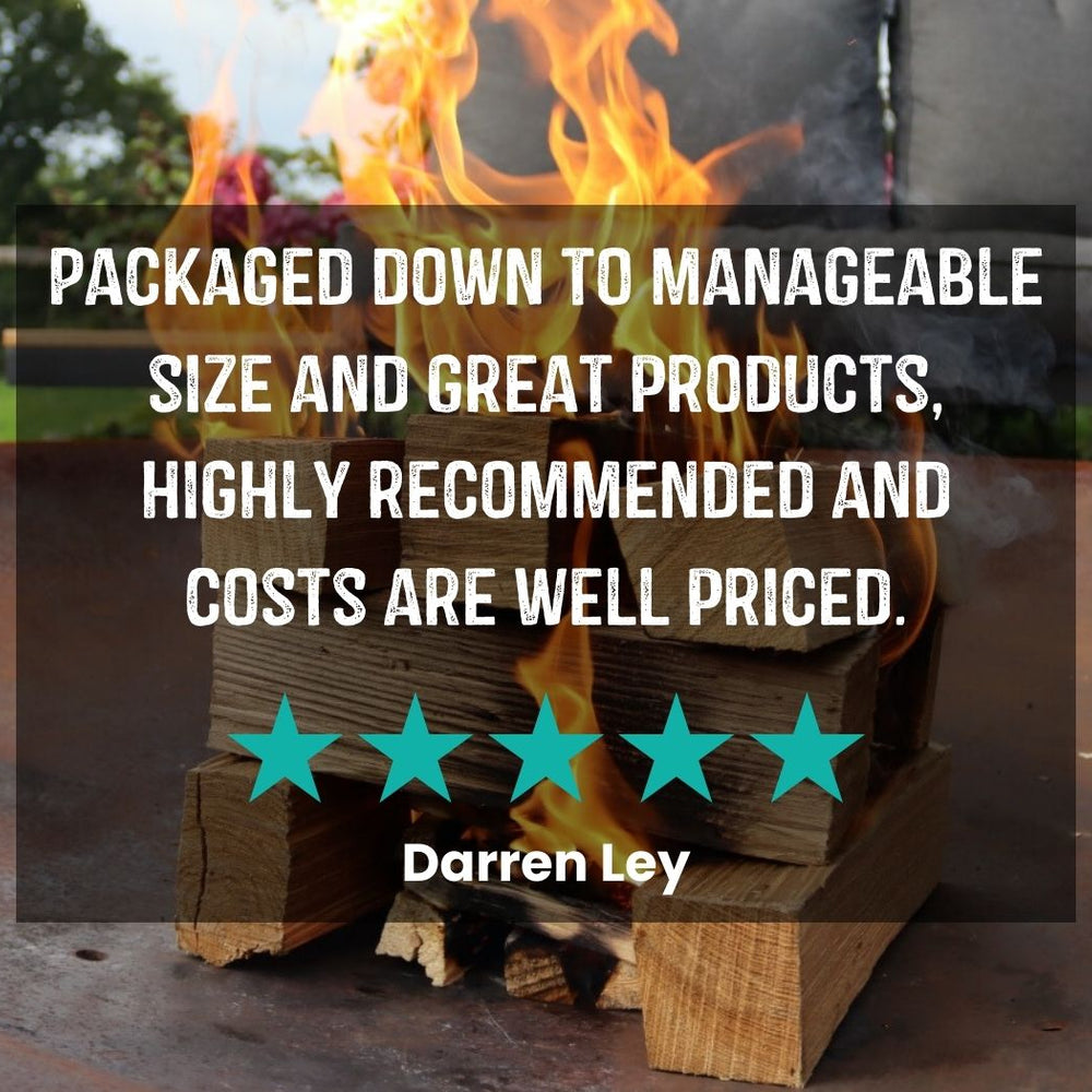 Customer review of Love Logs Fire Pit Fuel Kit