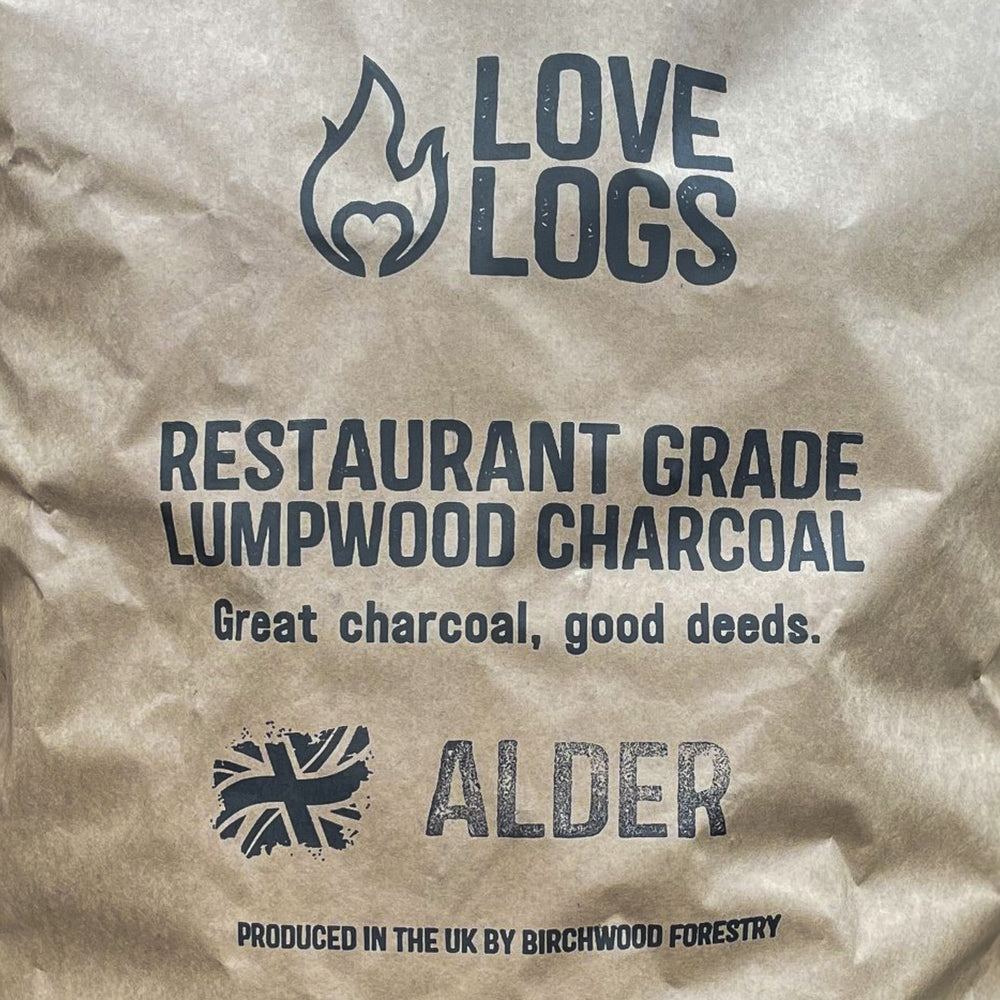Love Logs Sustainable British Alder Charcoal Bag