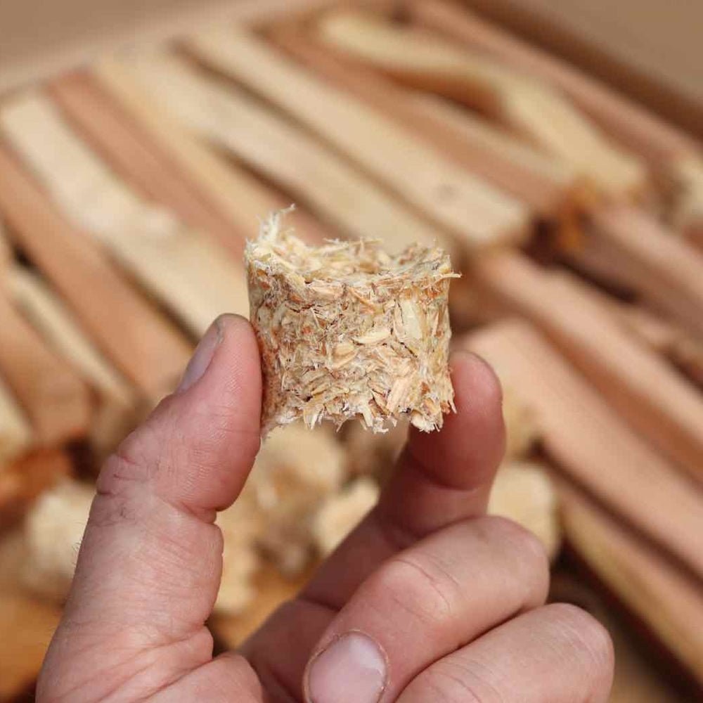 
                      
                        Love Logs Natural Firelighter In Hand
                      
                    