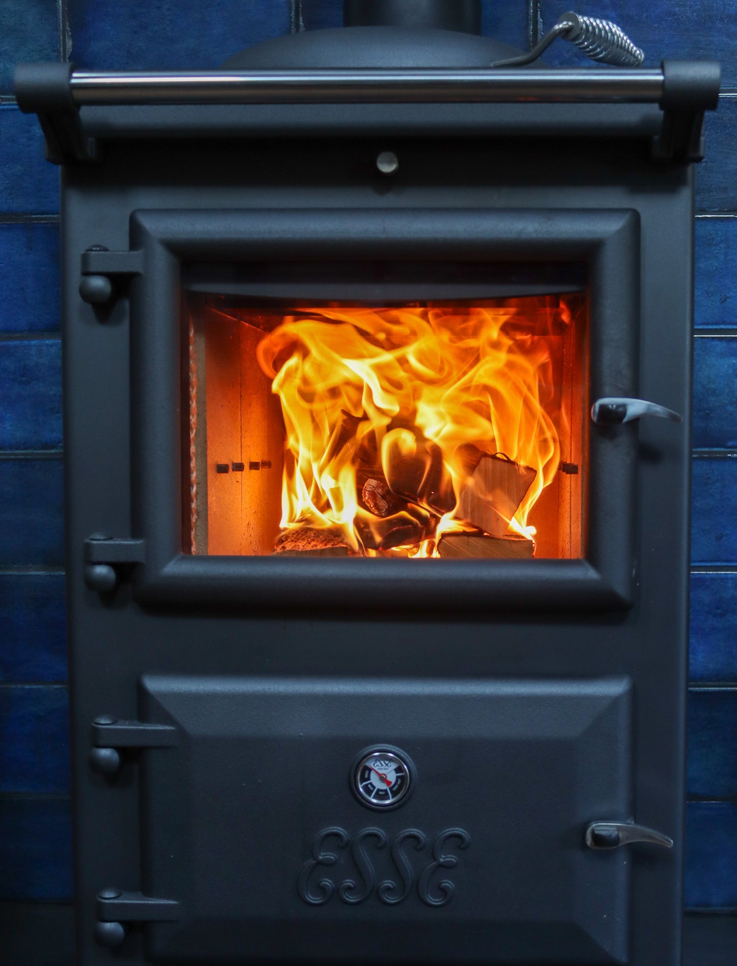 Love Logs Ready to Burn firewood on fire in log burner