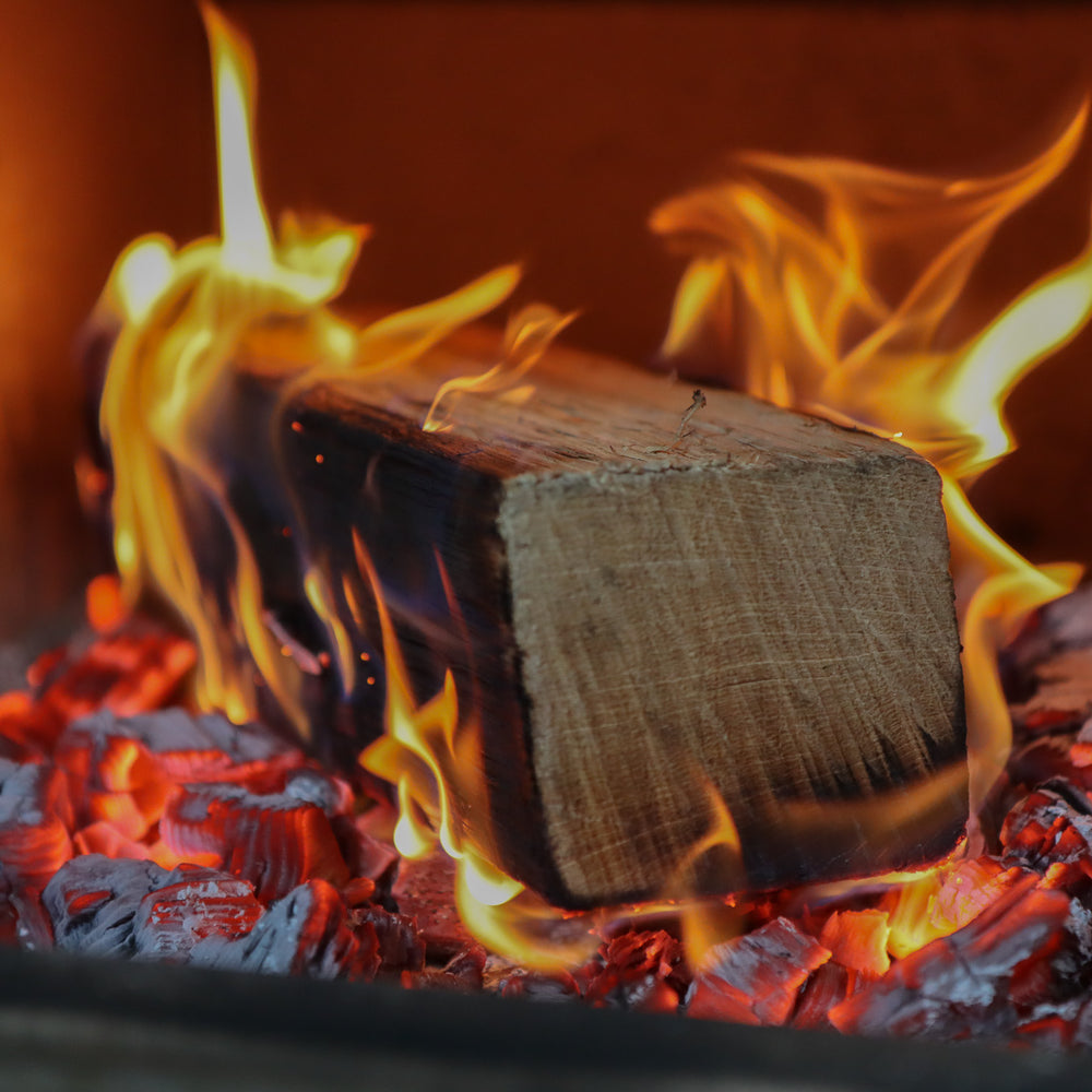 Love Logs Ready to Burn oak log burning in log burner