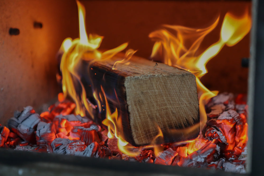 Love Logs Ready to Burn oak log burning in log burner