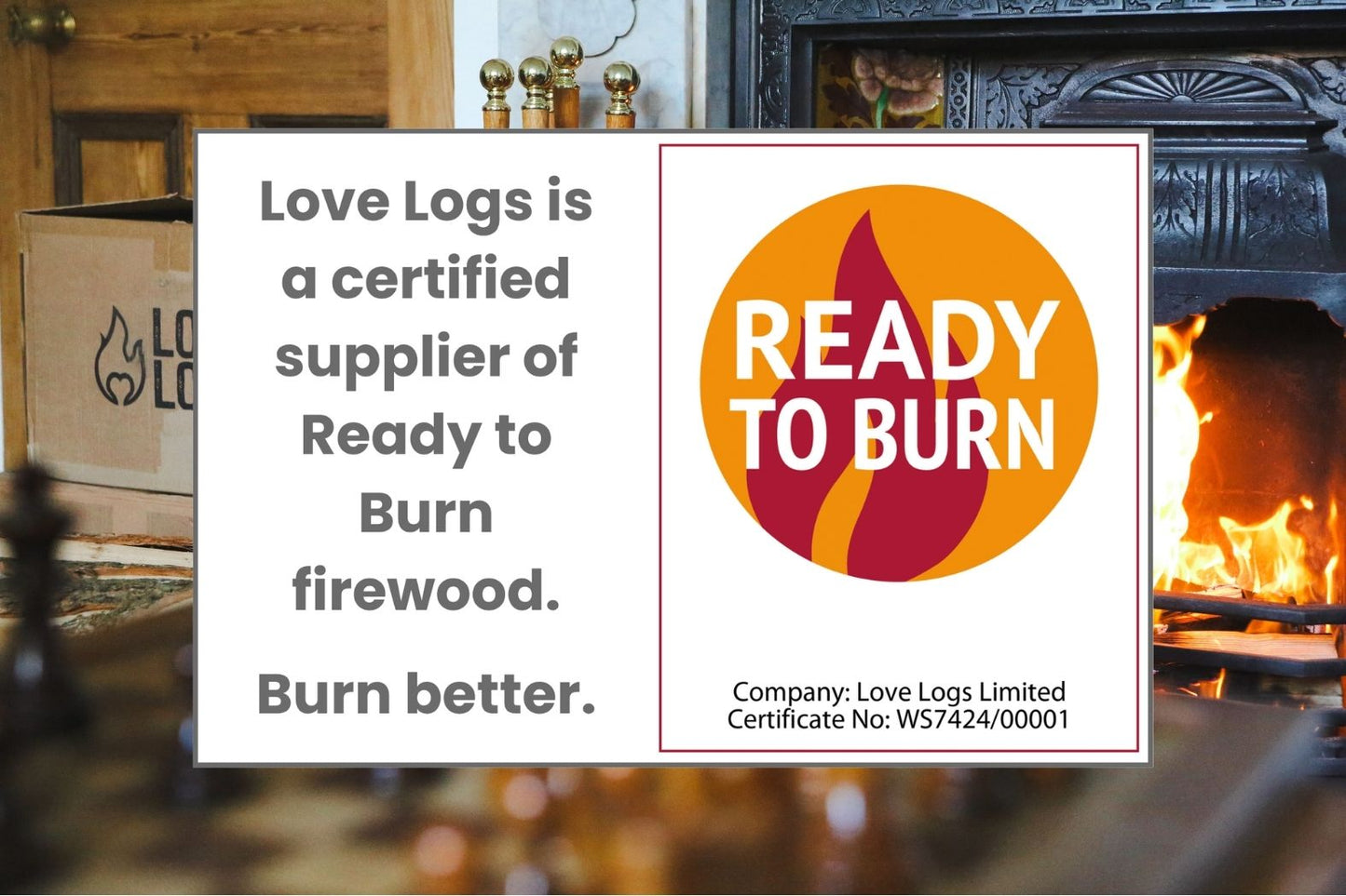 Love Logs Ready to Burn Firewood Certification