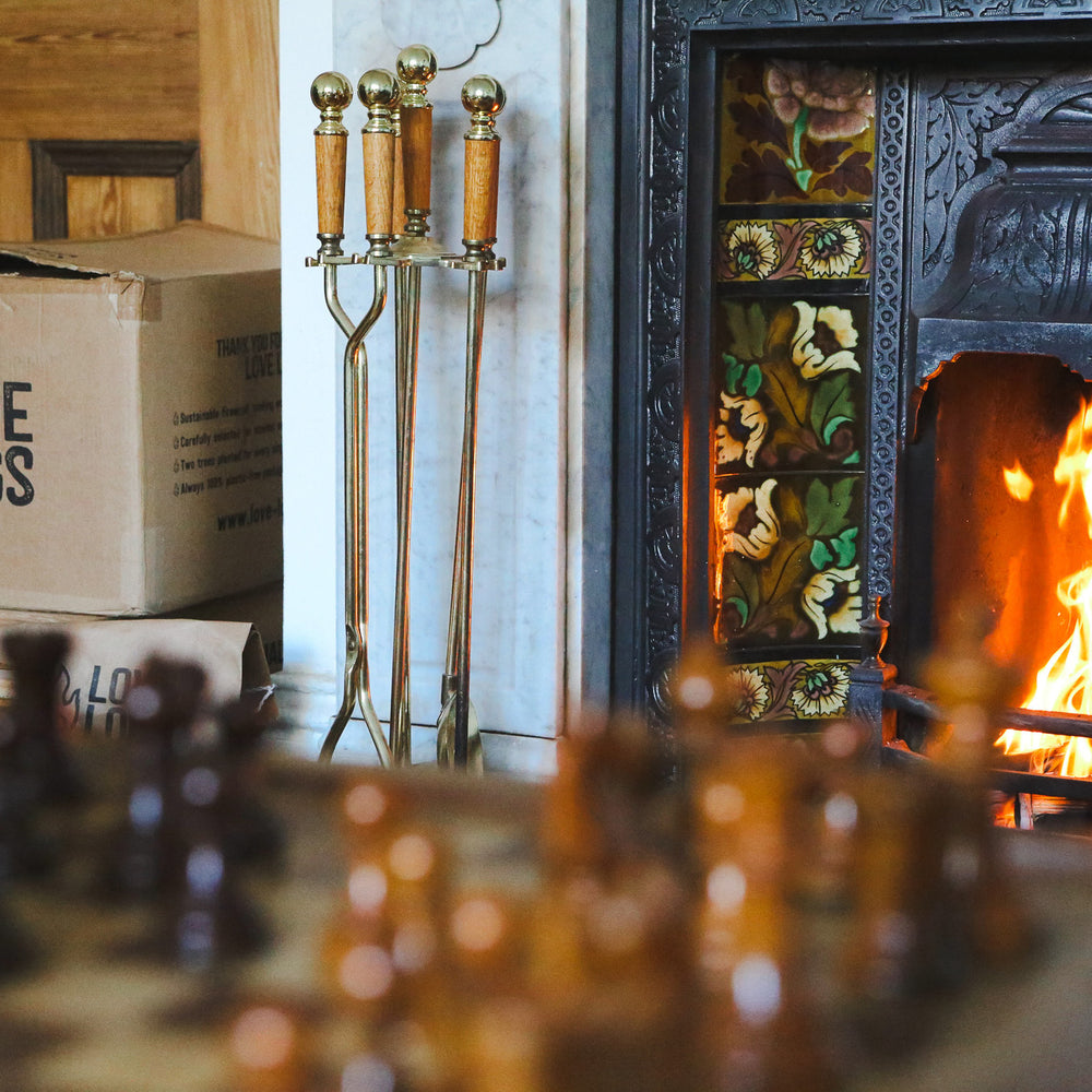 Love Logs Ready to Burn firewood being used in an open fire